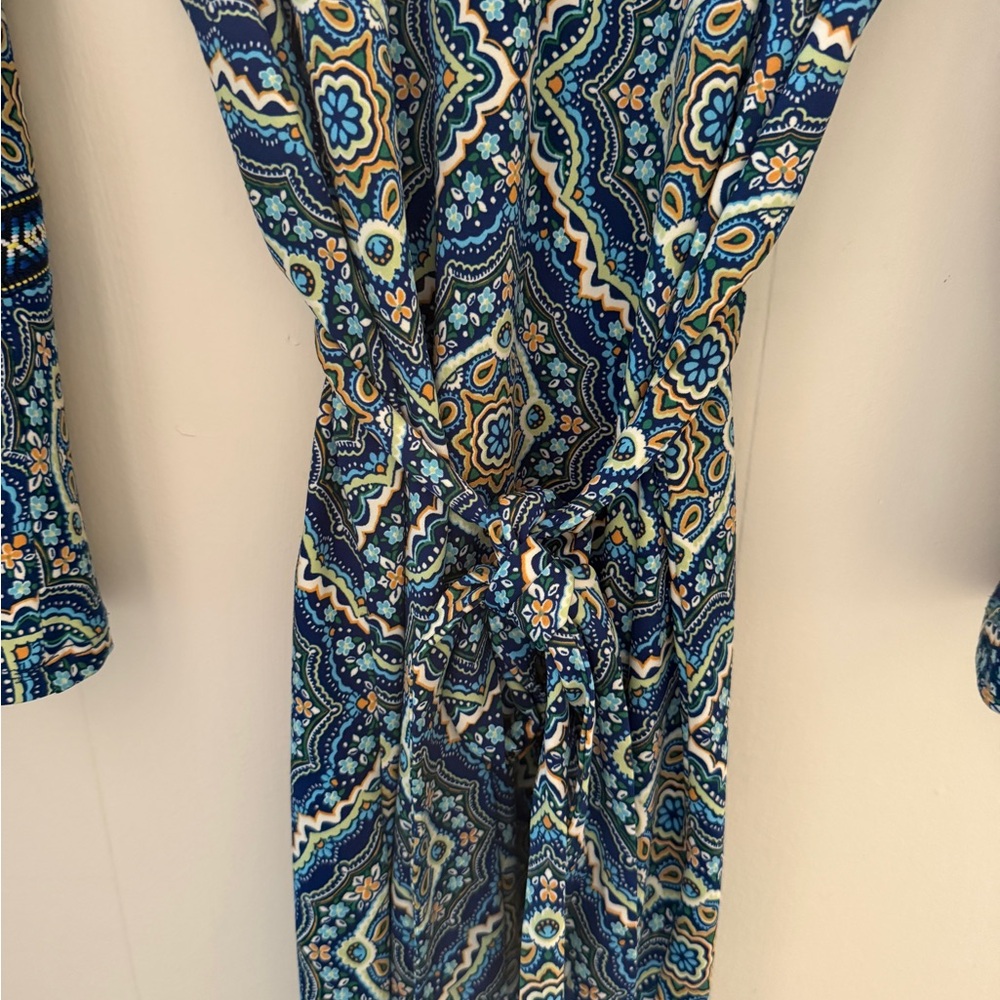 Tacera Multicolor Boho Patterned Dress. Smoke & pet free home. Easy care. - Picture 4 of 6